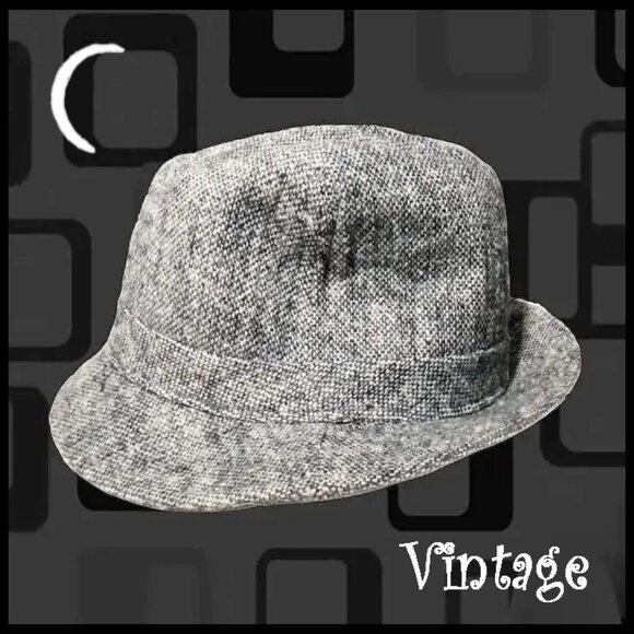 Men's Stingy Brim Fedora, Vintage Tweed Totes Hat - Picture 1 of 12